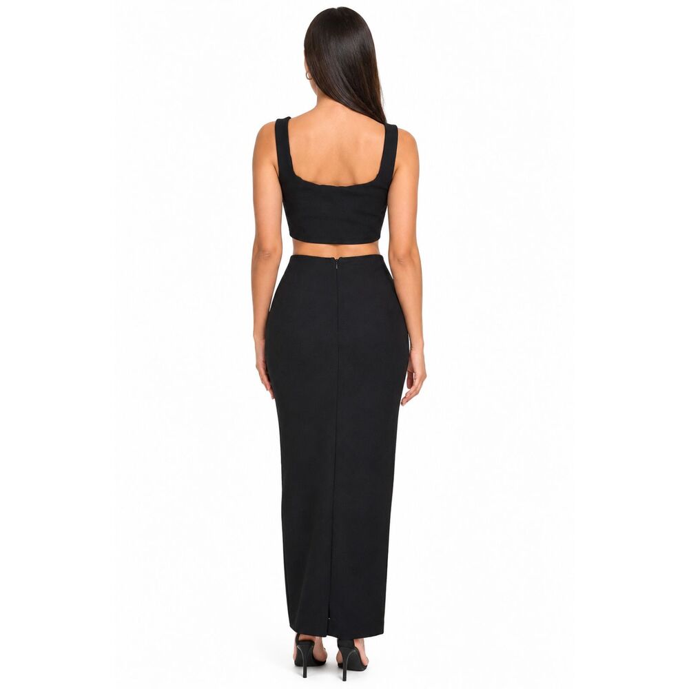 Lulus  Women Black midi Dress Size Medium